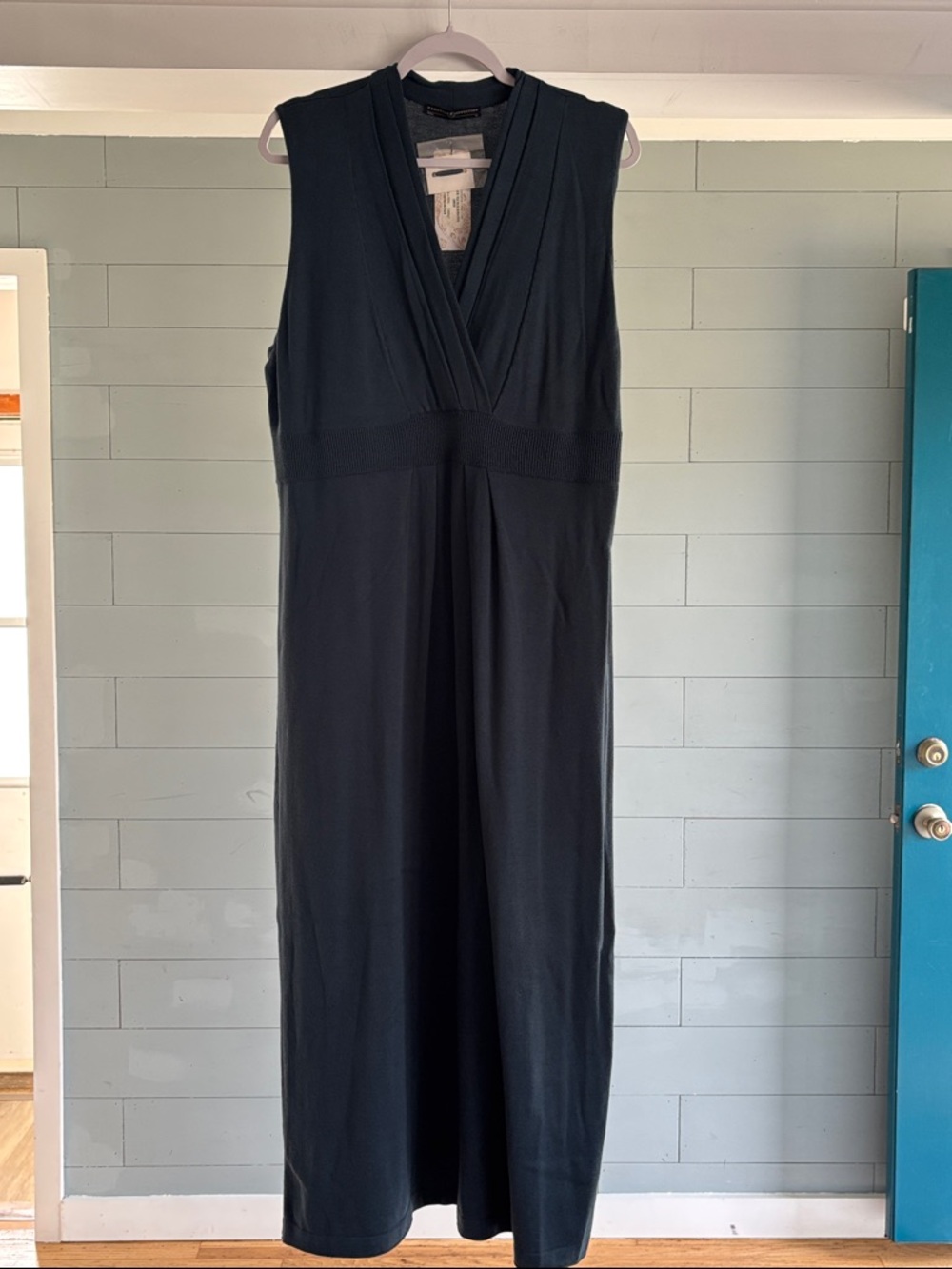 NWT Peruvian Connection Tile Blue Adriatico Dress